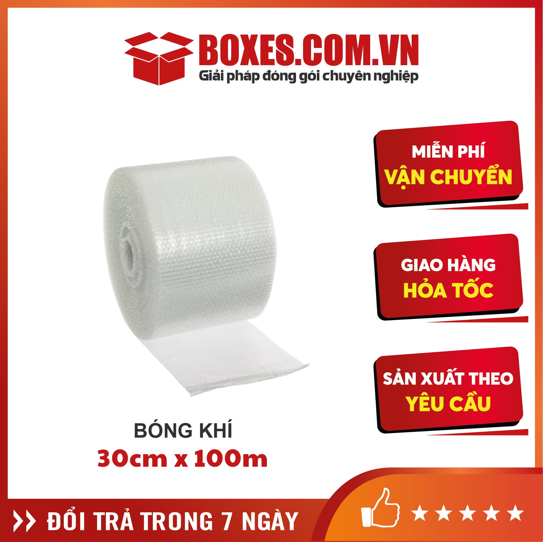 Cuộn bóng khí 30cmx100m – BK03