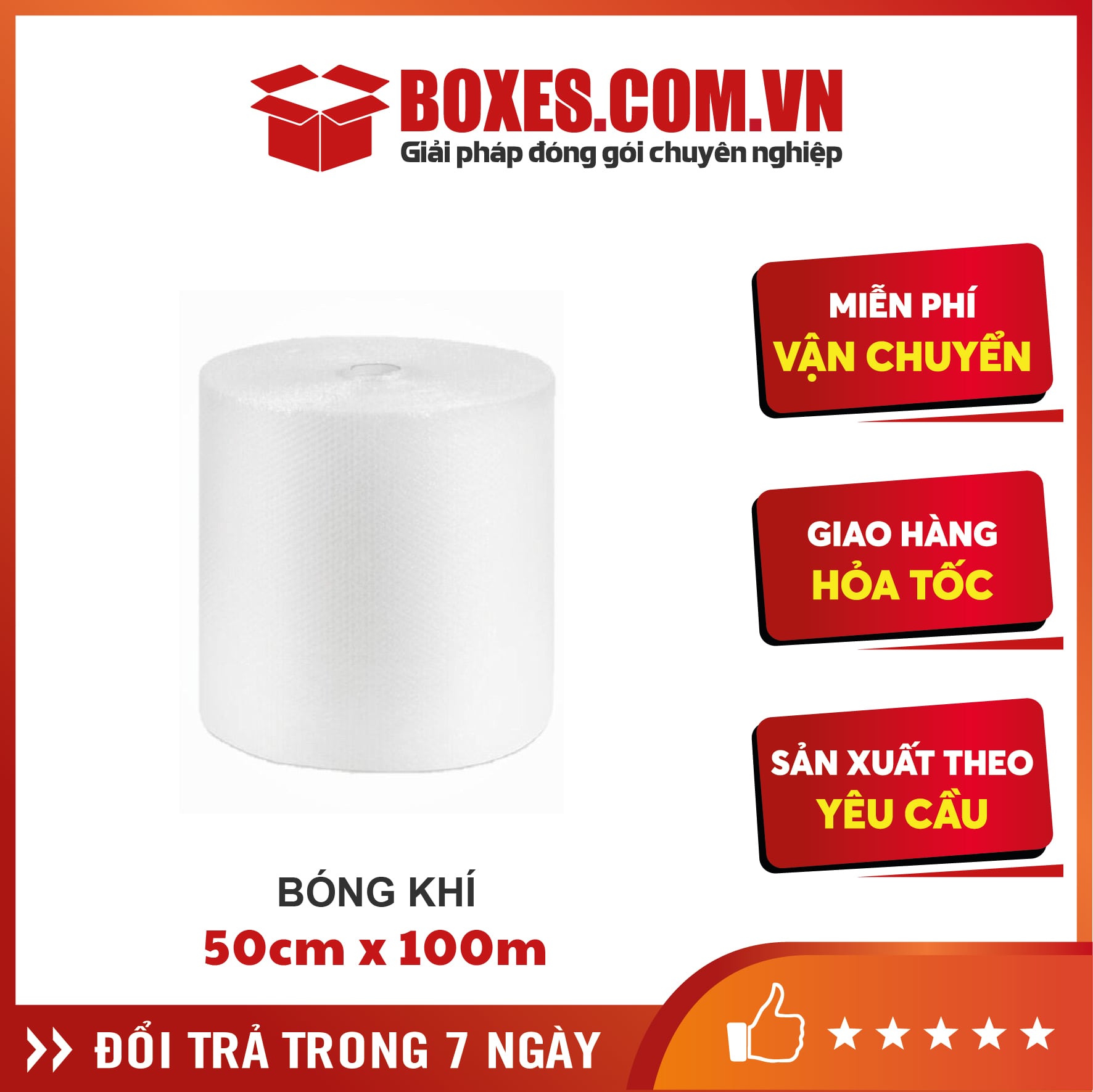 Cuộn bóng khí 50cmx100m- BK05