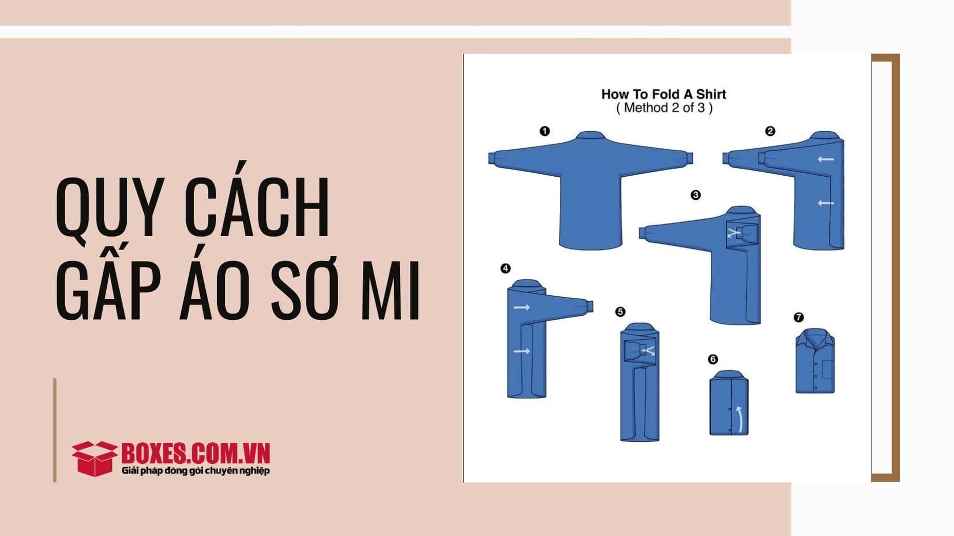 Cách gấp áo sơ mi