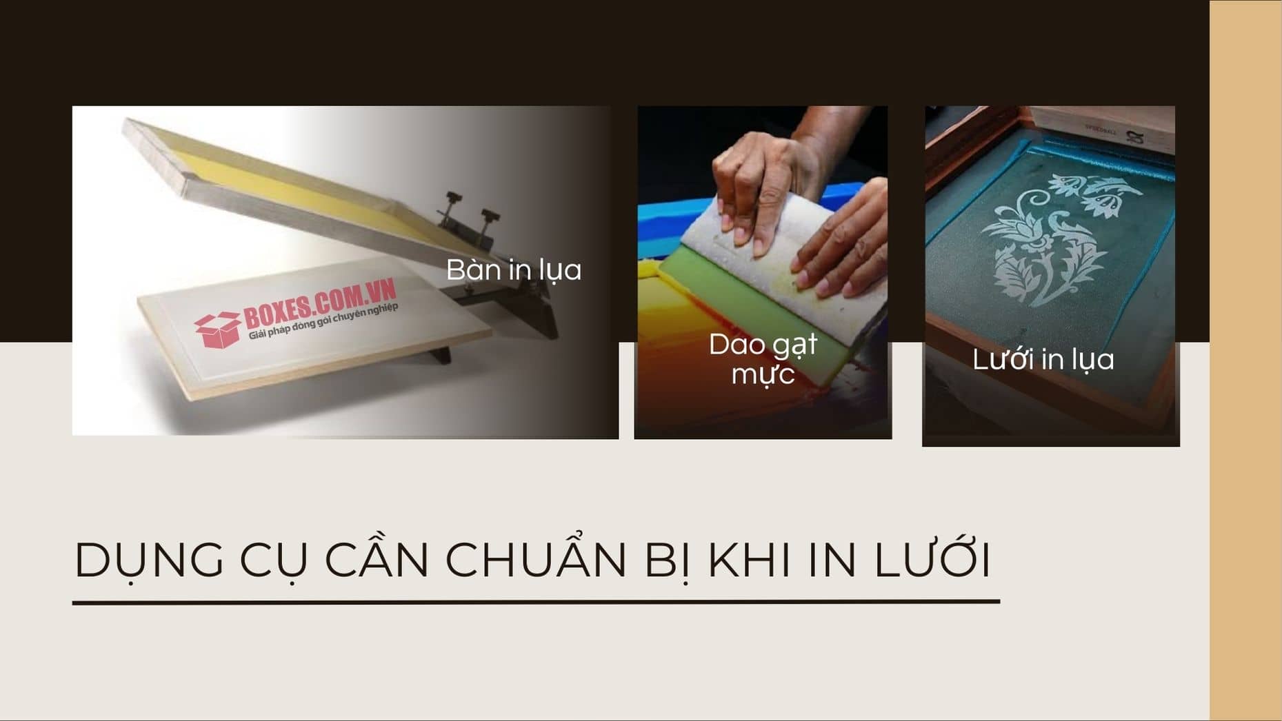 3 thứ cần chuẩn bị khi in lưới