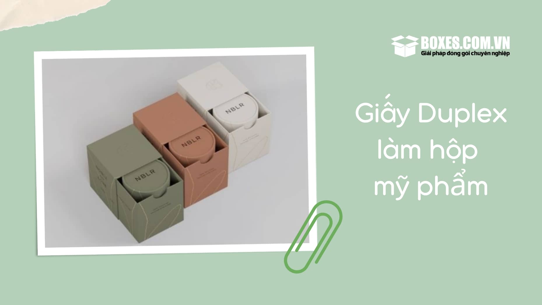 Giấy Duplex làm hộp mỹ phẩm độc đáo