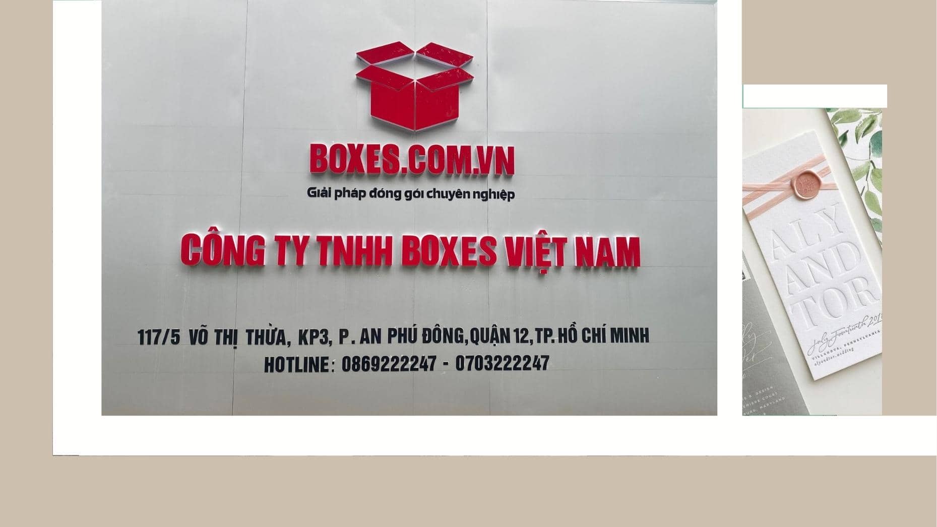 Boxes Việt Nam - Đơn vị gia công in dập chìm giá rẻ tại TP.HCM