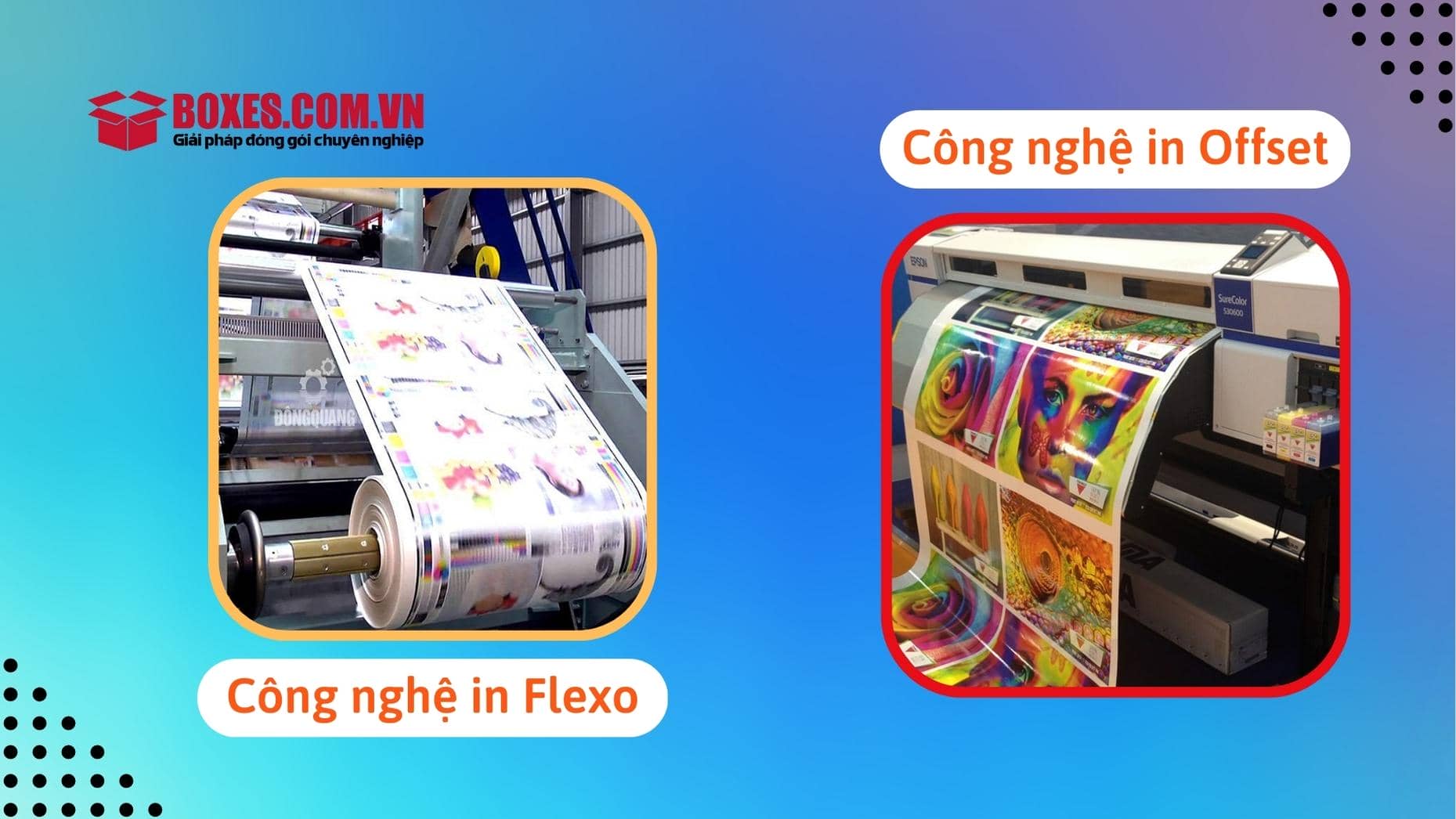 Các công nghệ in thùng carton đựng tivi