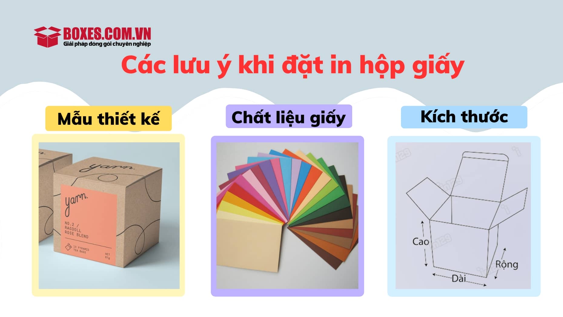 Một số lưu ý mà bạn cần biết khi đặt in hộp giấy