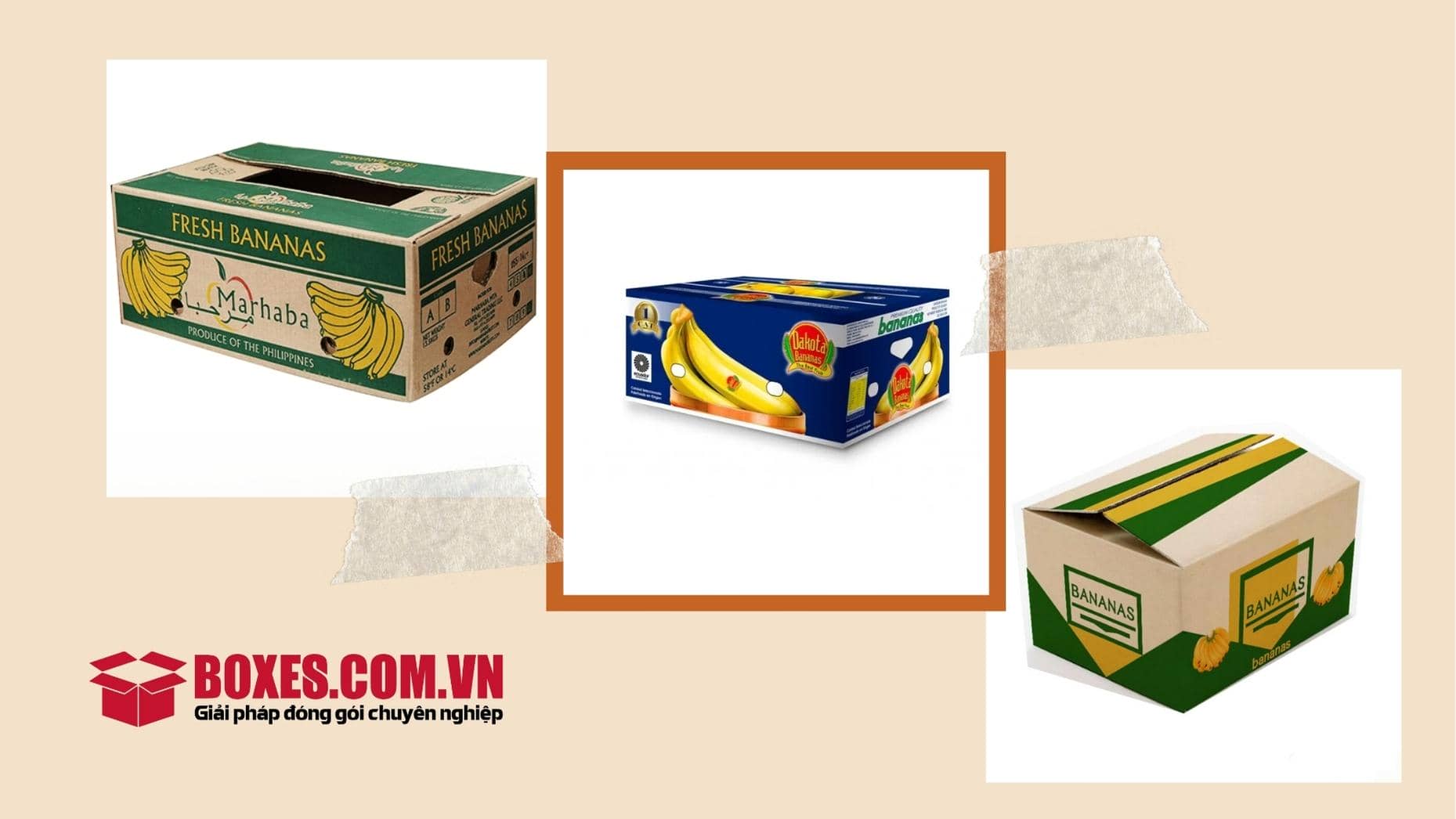 Công nghệ in Offset giúp cho thùng carton đựng chuối nổi bật hơn