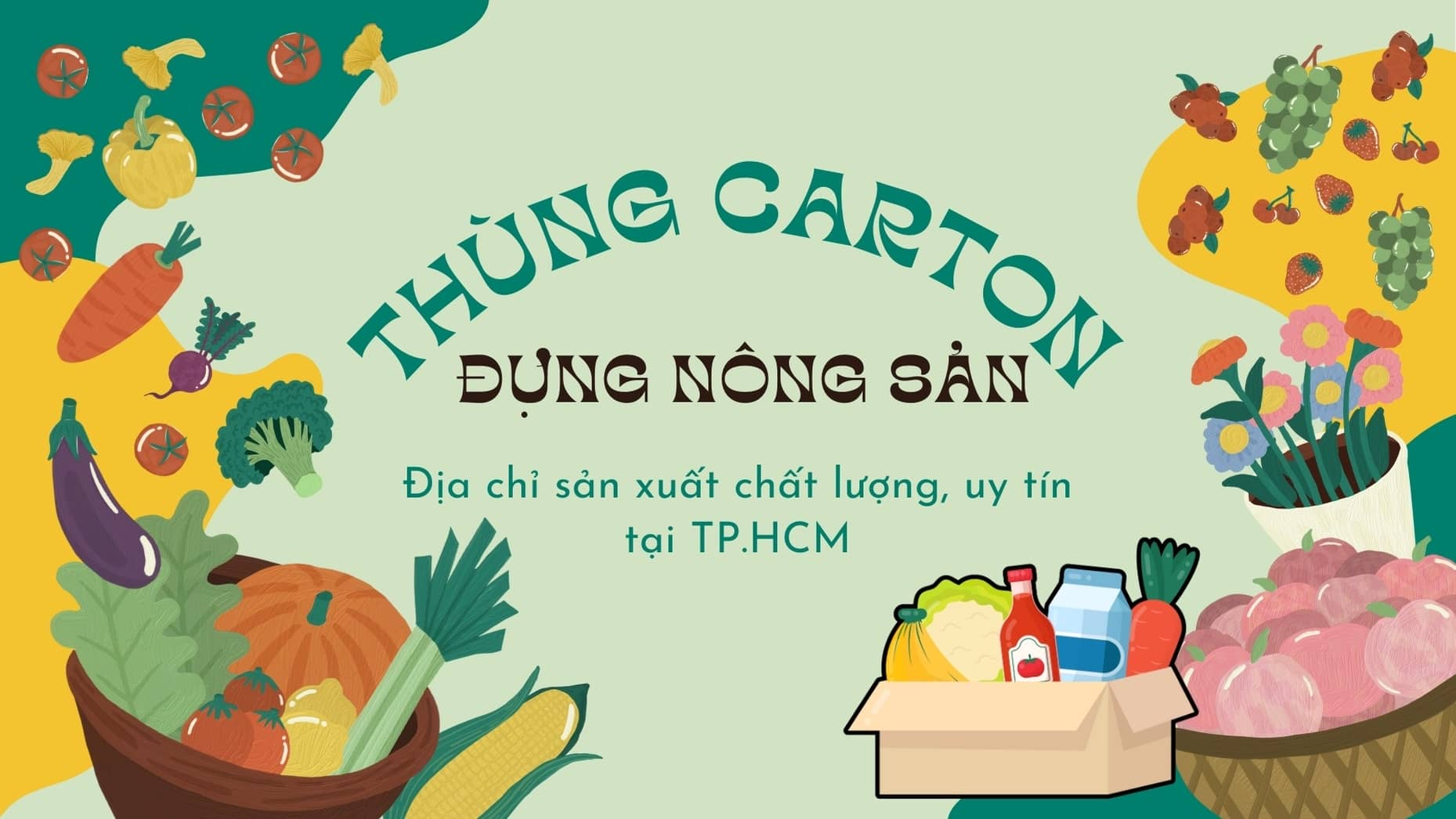Địa chỉ sản xuất thùng carton đựng nông sản chất lượng, uy tín tại TP.HCM