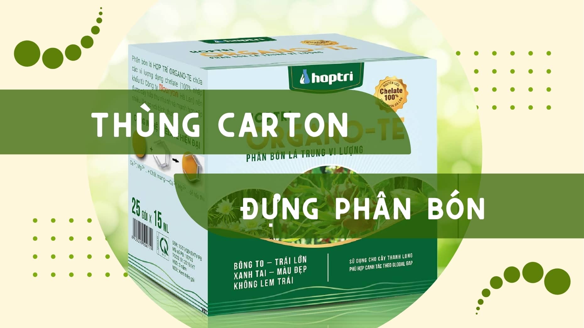 Đơn vị sản xuất và in ấn thùng carton đựng phân bón giá rẻ