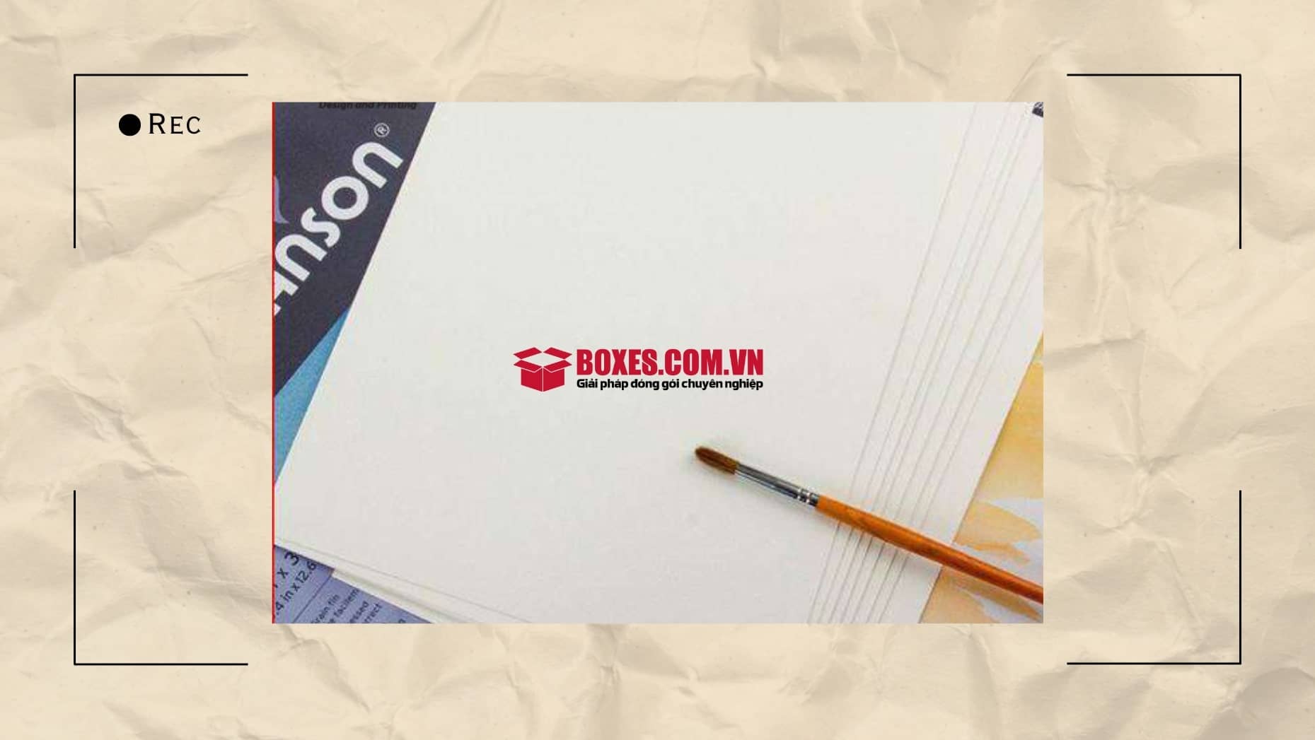 Giấy canson vân trơn sáng bóng, mịn