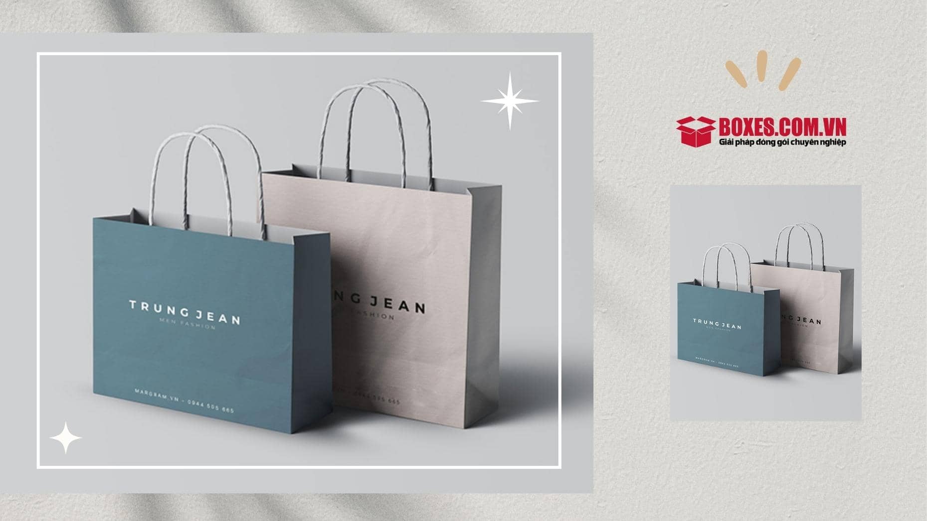 Giấy couche dùng để làm túi đựng quần áo