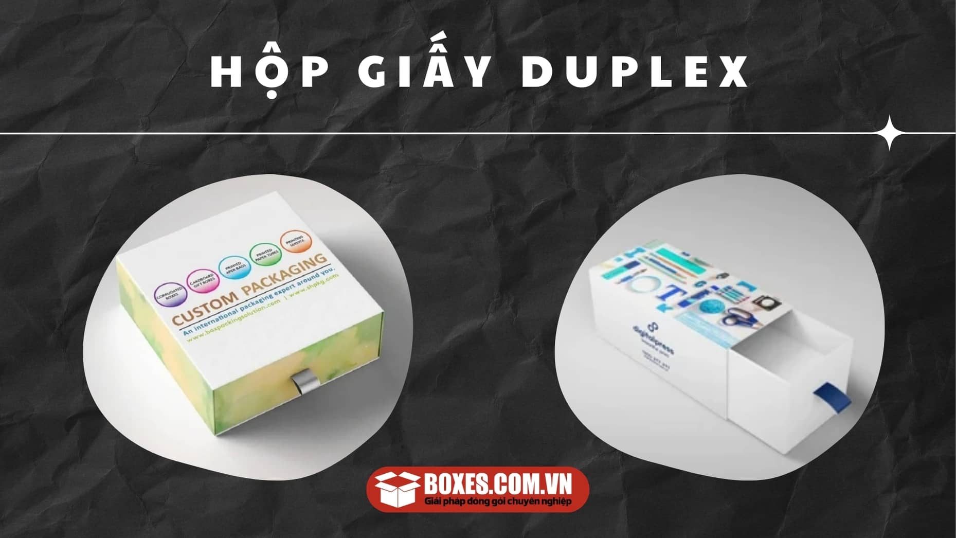 Hộp giấy Duplex dùng để làm hộp quà