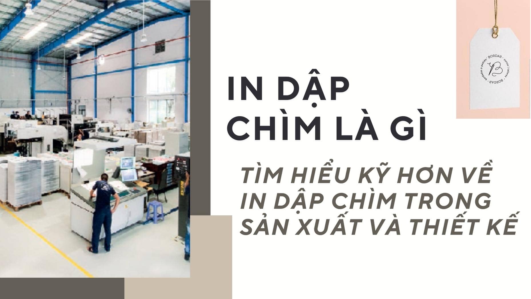 In dập là gì? Tìm hiểu kỹ hơn về in dập chìm trong sản xuất và thiết kế