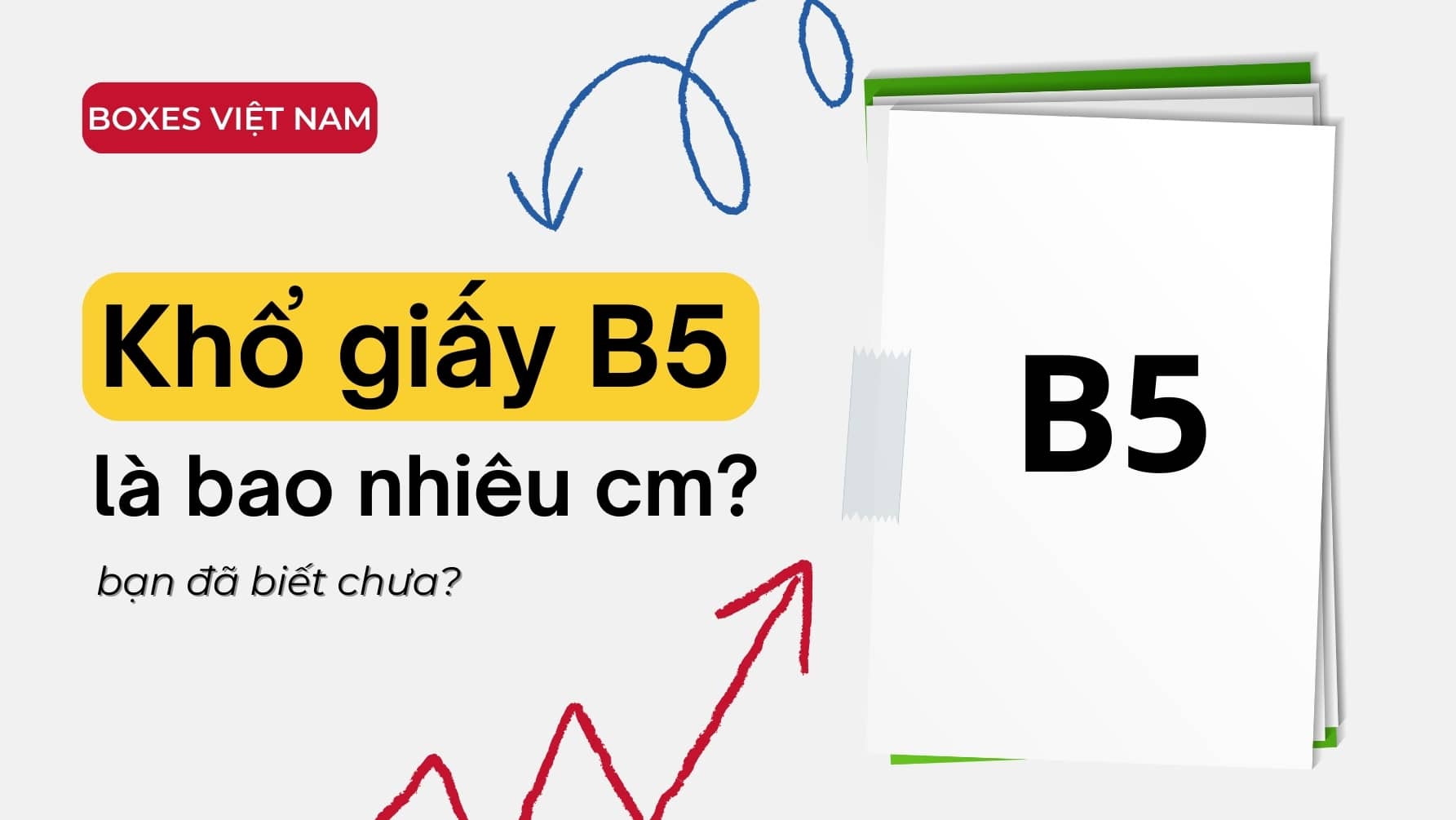 Khổ giấy B5 là bao nhiêu cm? Bạn đã biết chưa?