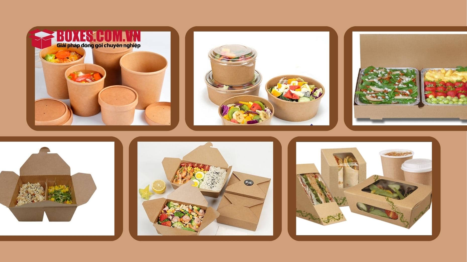 Kiểu hộp giấy Kraft phổ biến