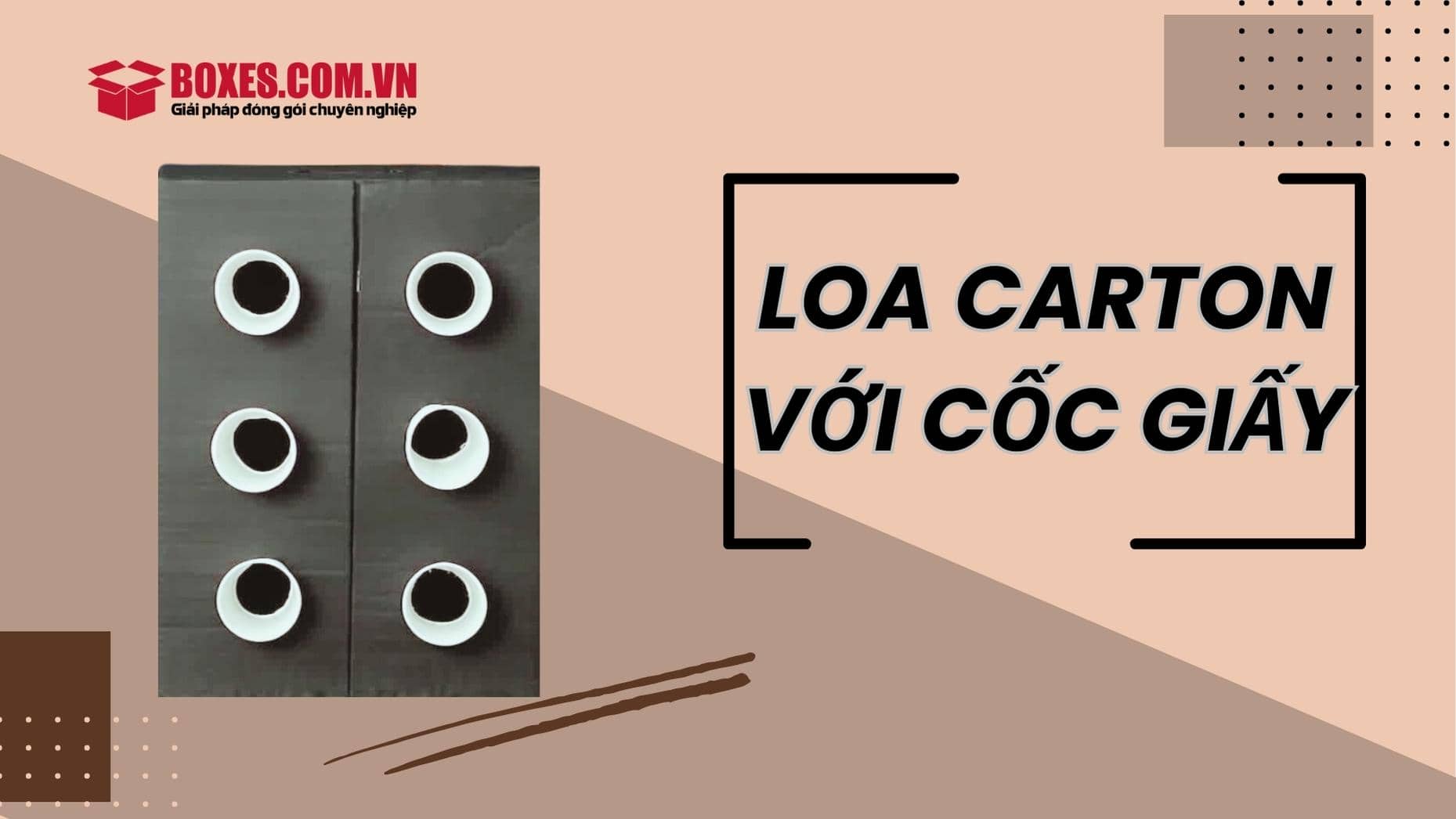 Cách làm loa giấy carton với cốc giấy đơn giản