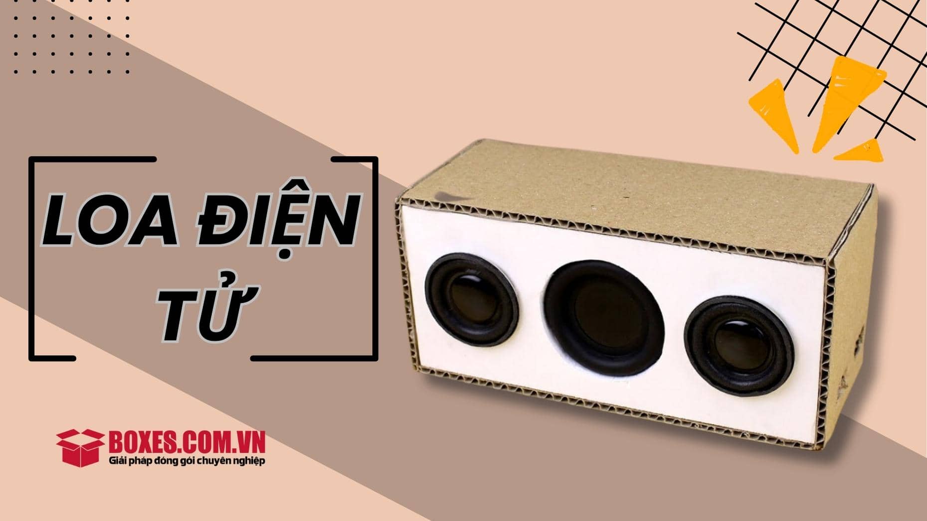 Cách làm loa điện tử bằng giấy carton
