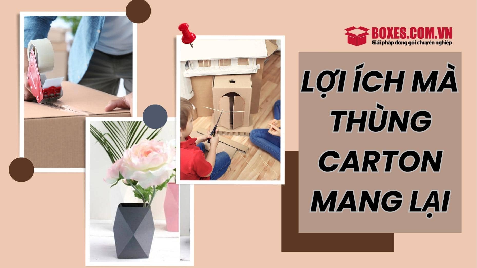 Một số lợi ích mà thùng carton mang lại cho đời sống của con người