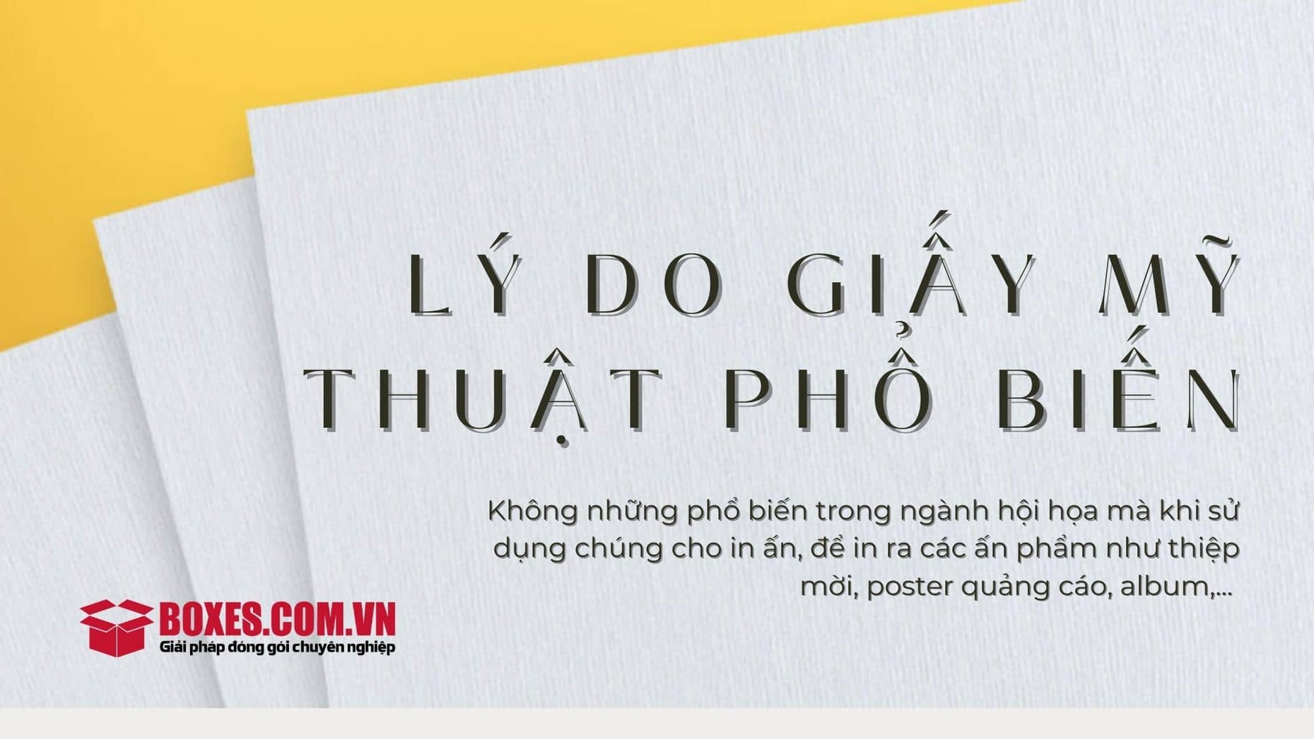 Lý do mà giấy mỹ thuật được sử dụng phổ biến