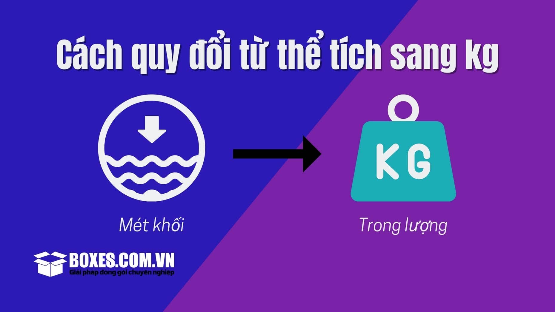 Quy đổi từ mét khối thùng carton sang kilogram