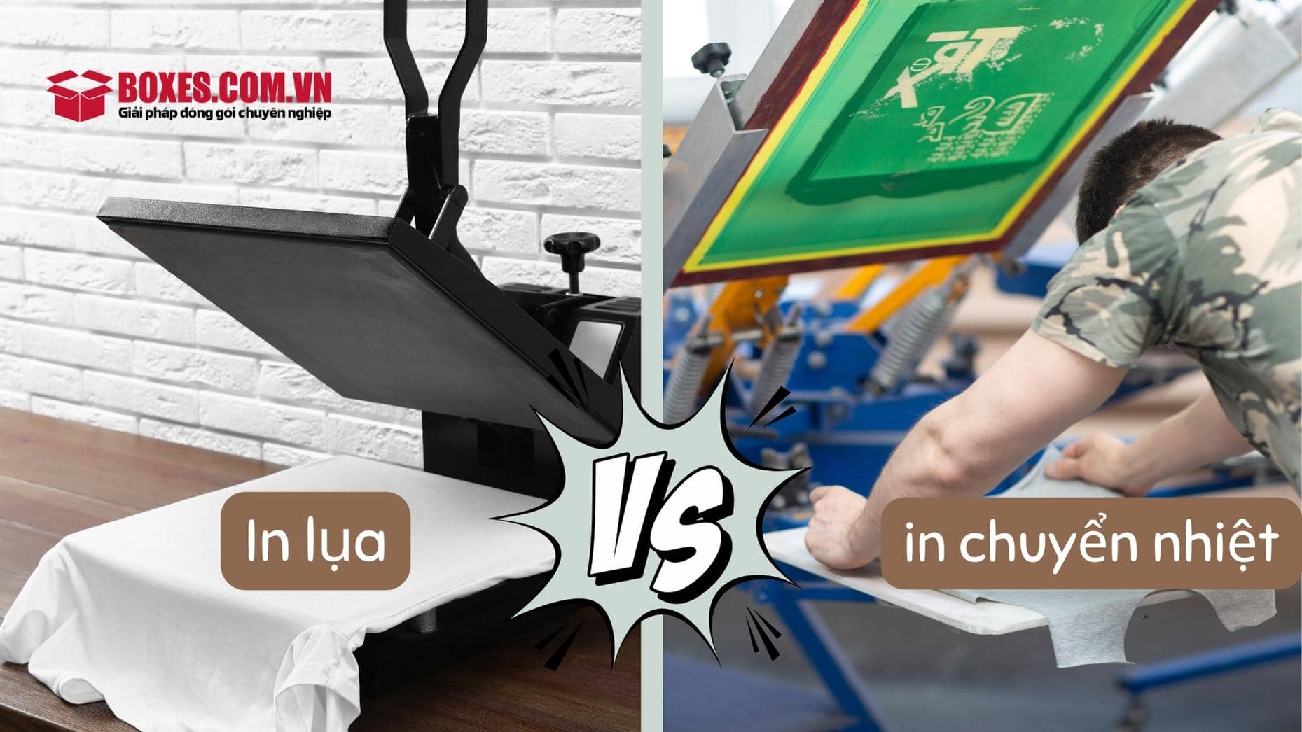 Sự khác biệt giữa in lụa và in chuyển nhiệt
