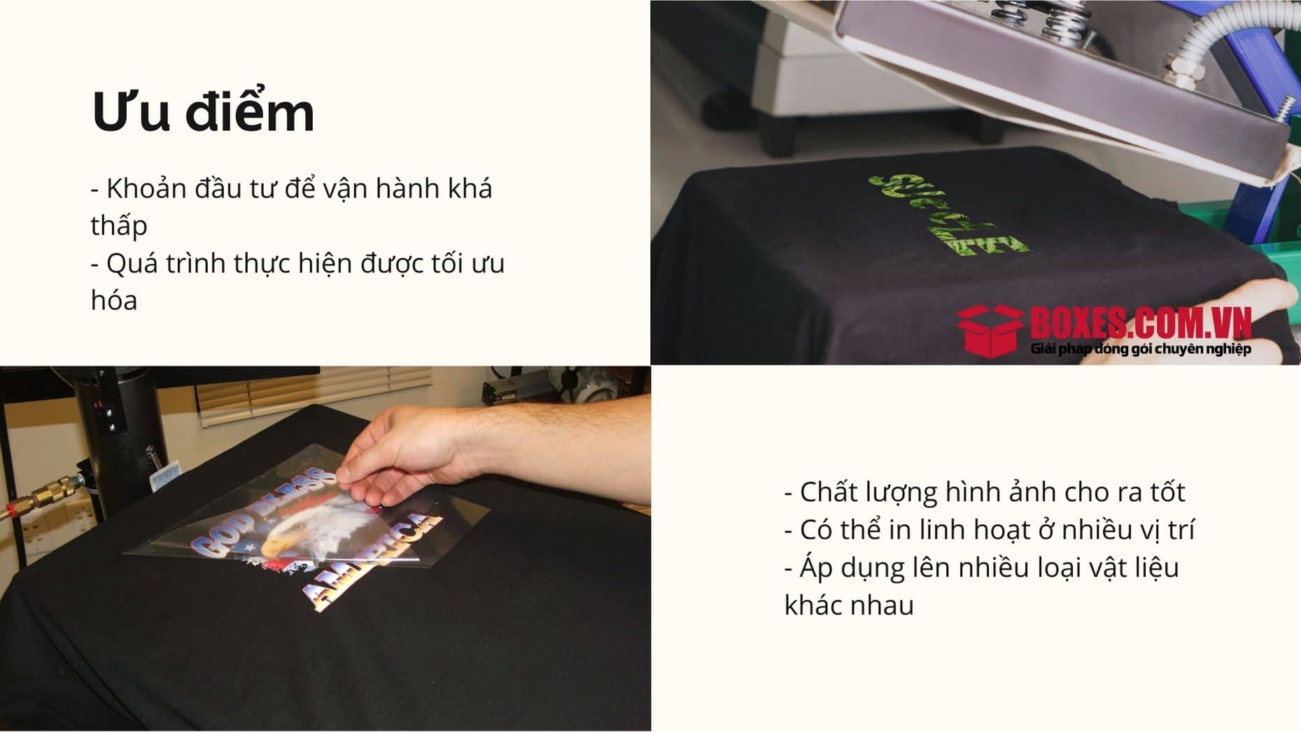 Thế mạnh khi in chuyển nhiệt