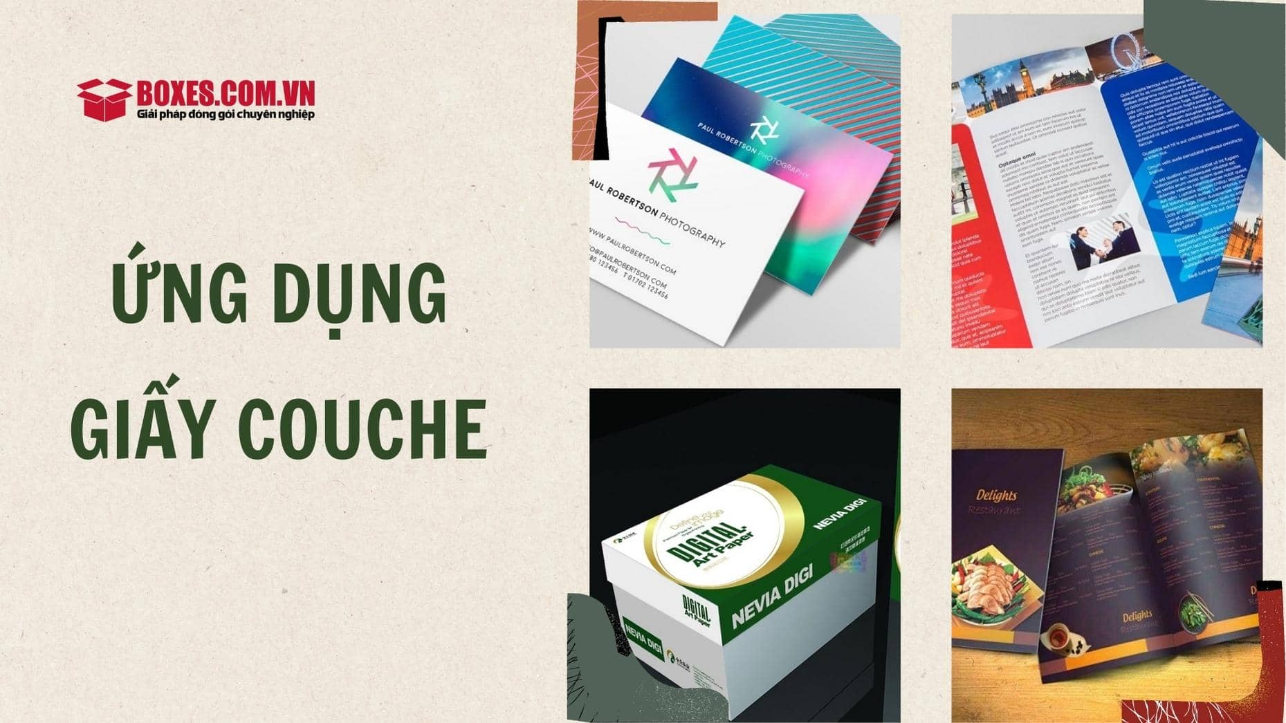 Ứng dụng của các loại giấy Couche
