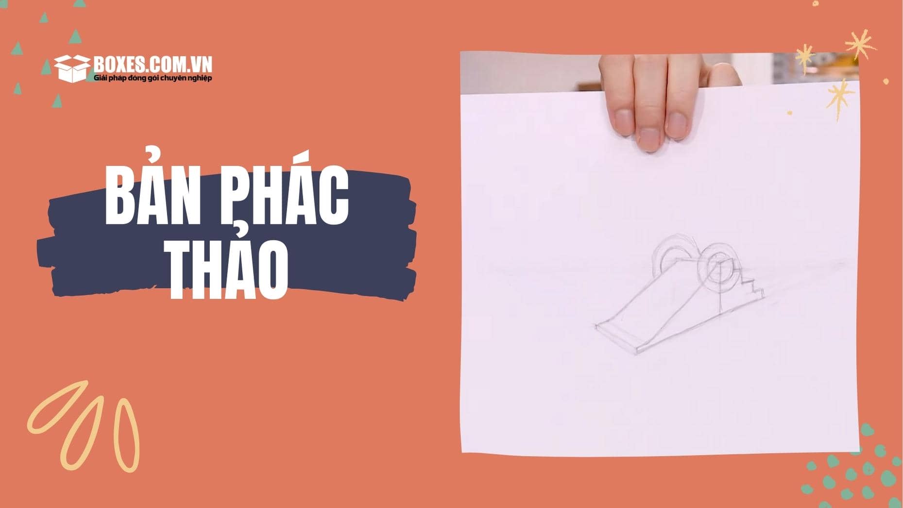 Bản phác thảo trước khi làm cầu trượt bằng bìa cát tông