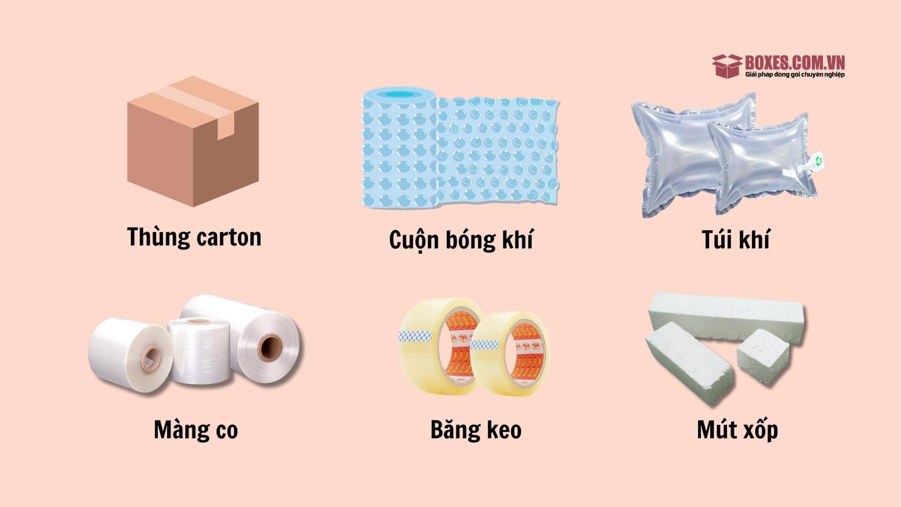 Các vật liệu cần chuẩn bị khi đóng gói hàng thủy tinh
