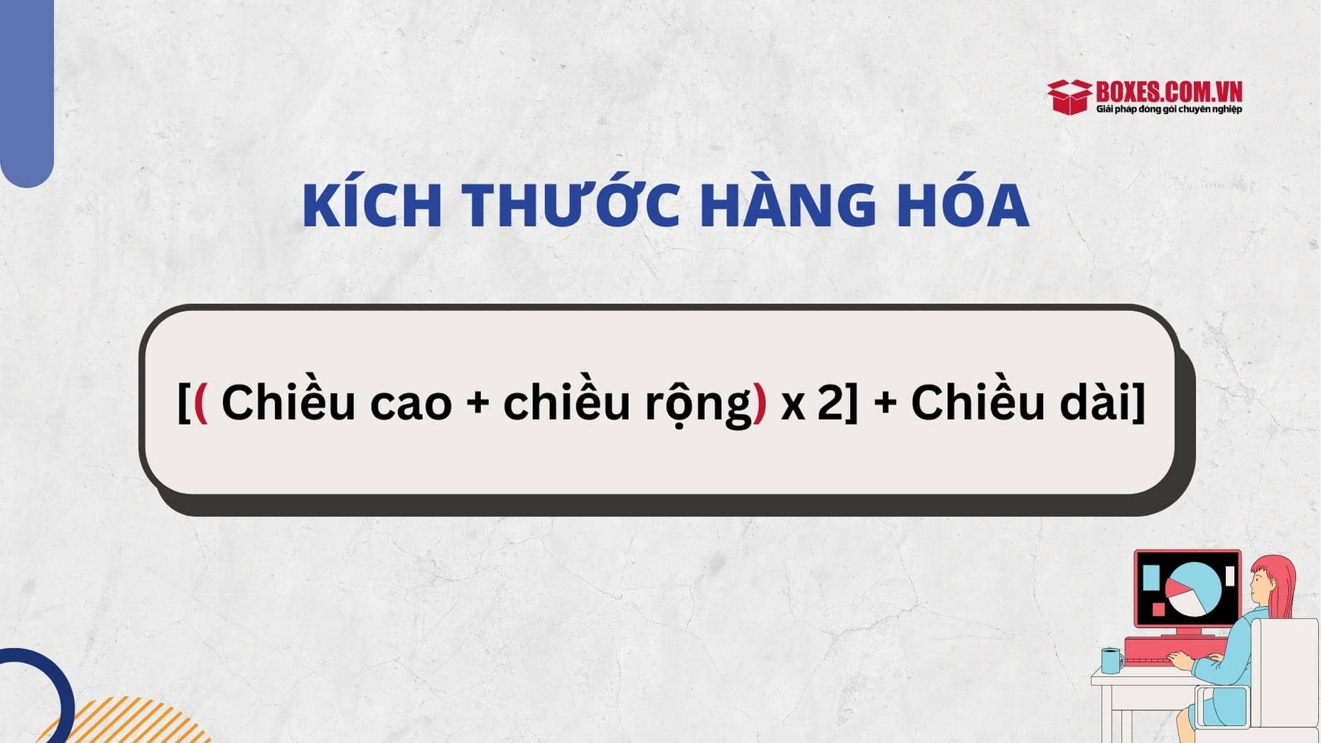 Công thức tính kích thước của hàng hóa