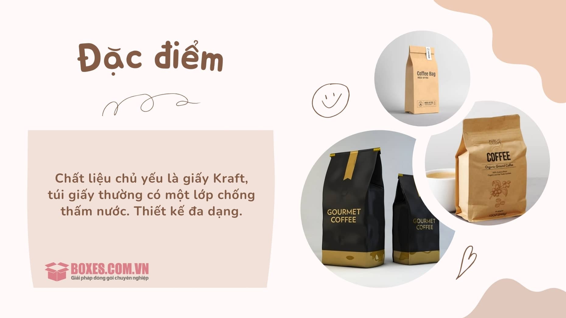 Đặc tính của túi giấy đựng cà phê