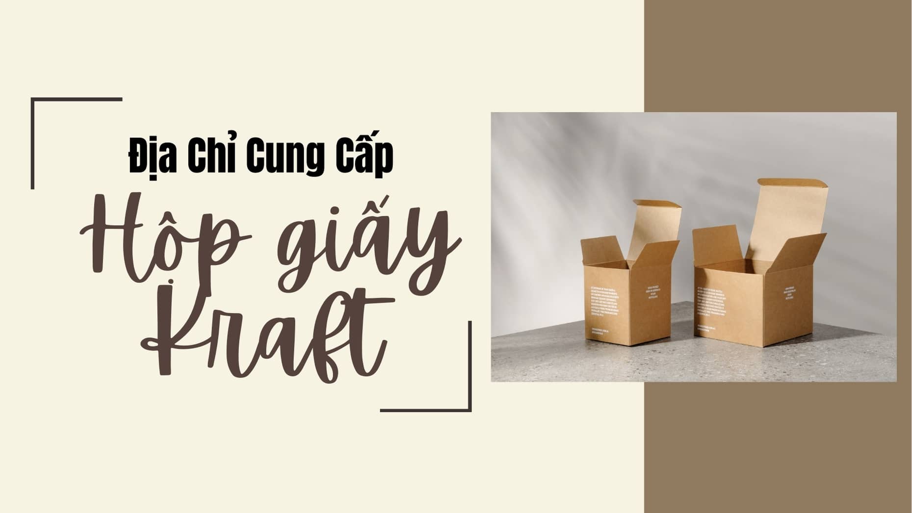 Địa chỉ cung cấp hộp giấy Kraft có sẵn tại TPHCM uy tín, chất lượng