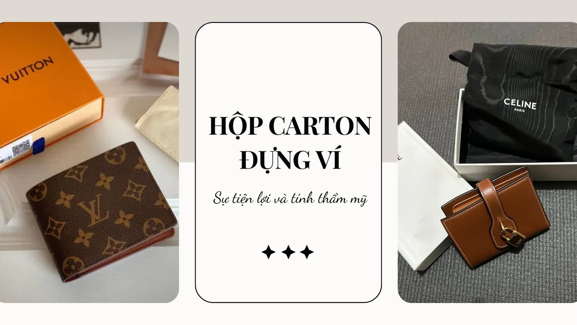 Hộp carton đựng ví - Sự tiện lợi và tính thẩm mỹ