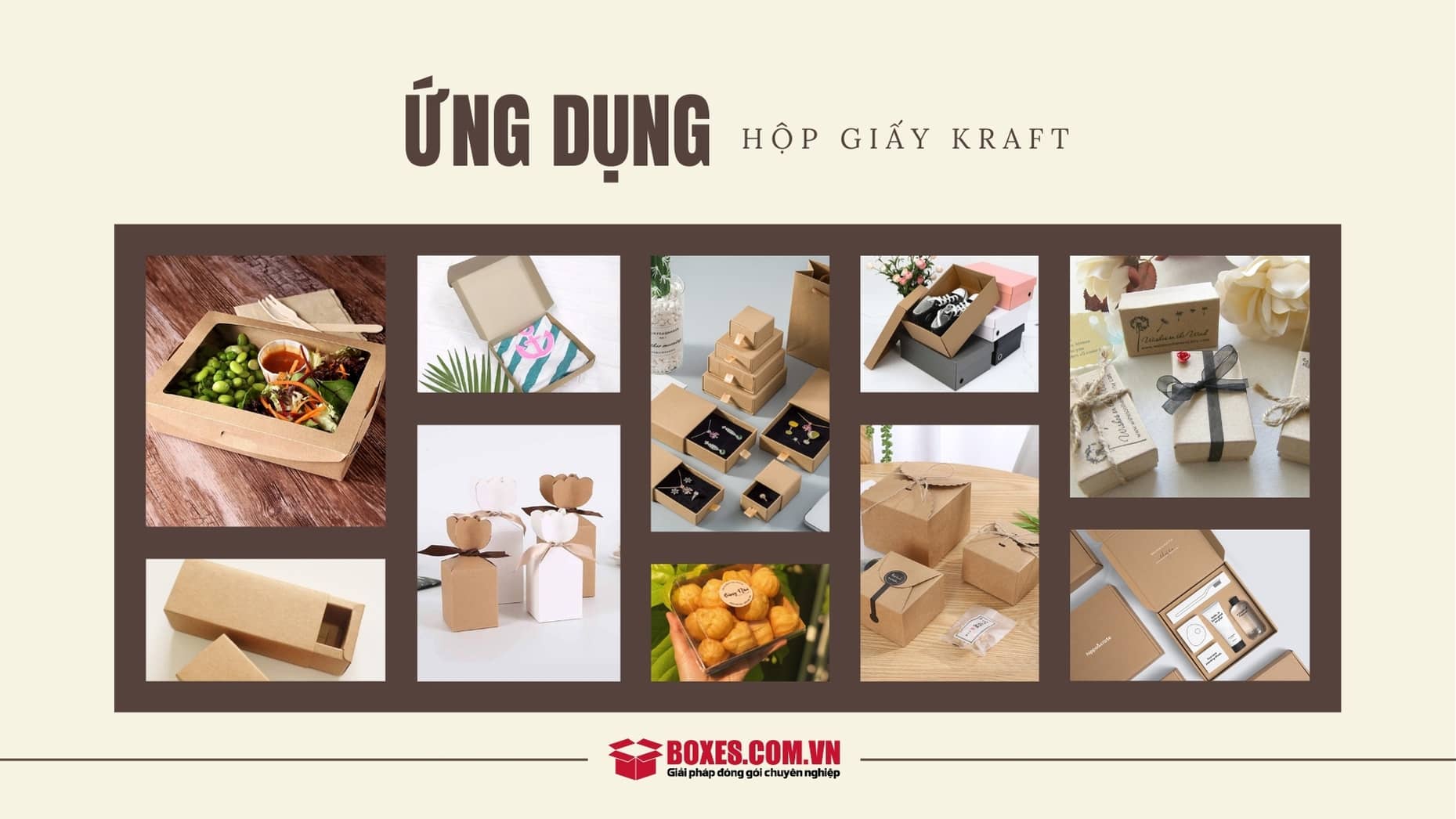 Hộp giấy kraft có sẵn có công dụng gì?