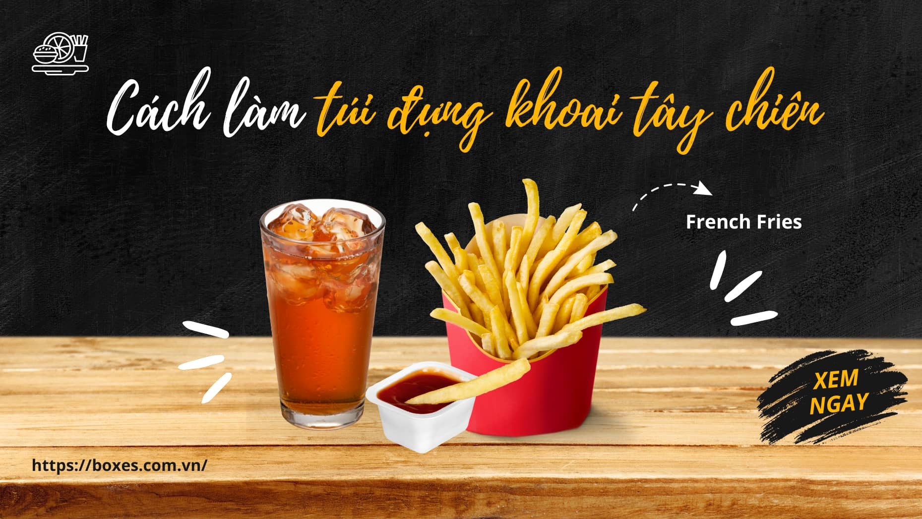 Hướng dẫn cách gấp túi giấy đựng khoai tây chiên cực tiết kiệm, đơn giản tại nhà