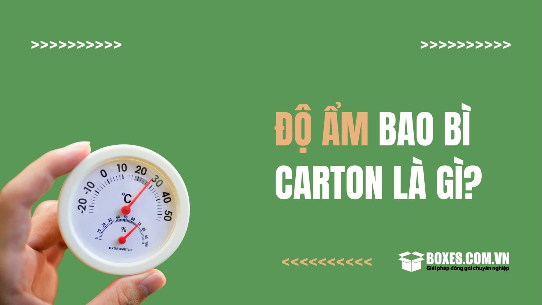 Khái niệm của độ ẩm bao bì carton