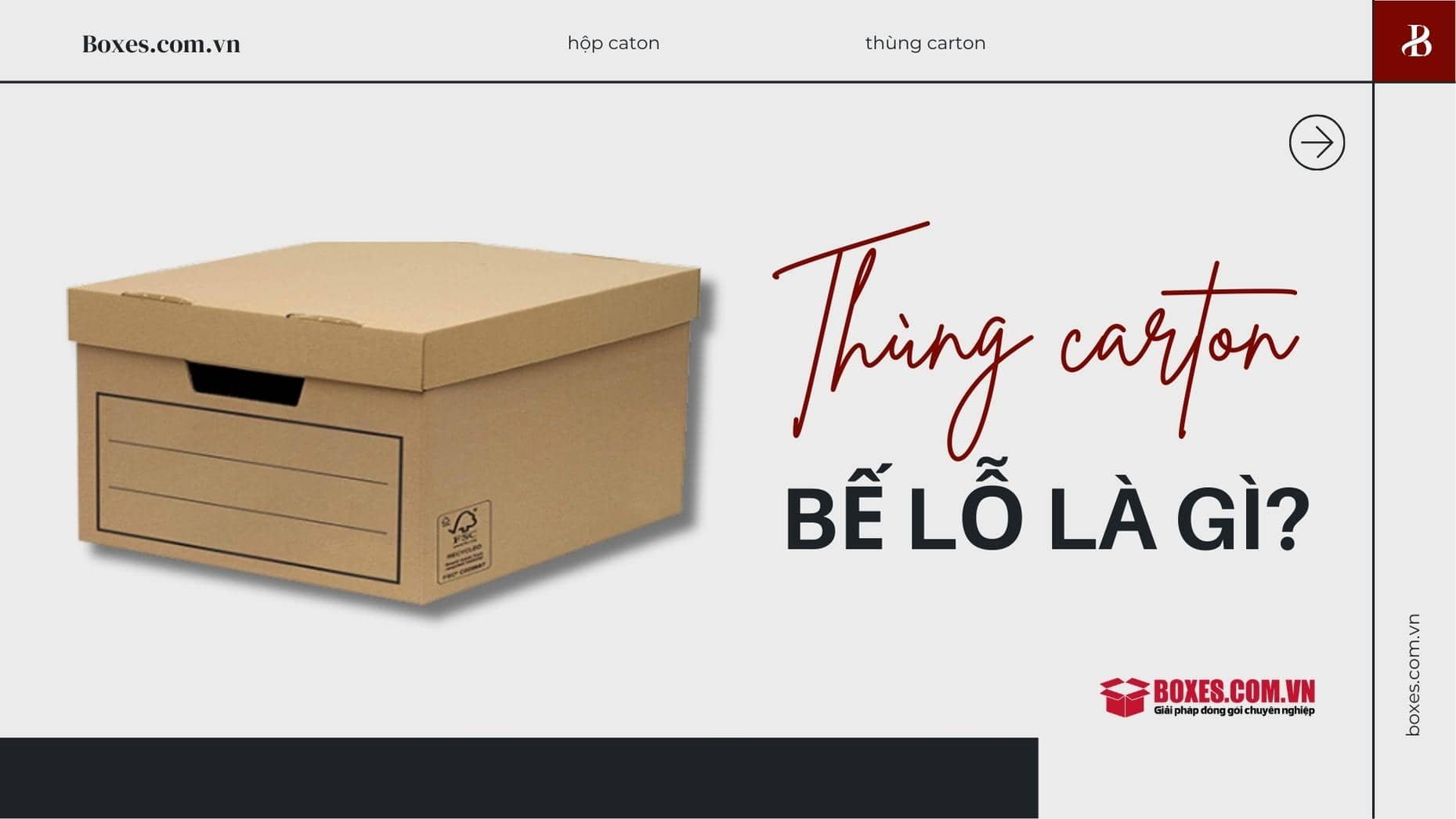 Khái niệm về thùng carton bế lỗ