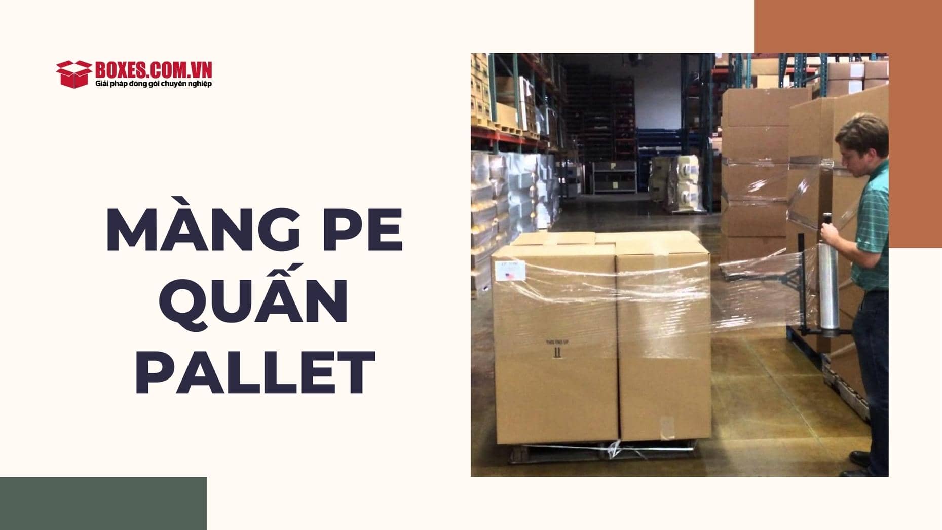 Loại màng PE quấn pallet