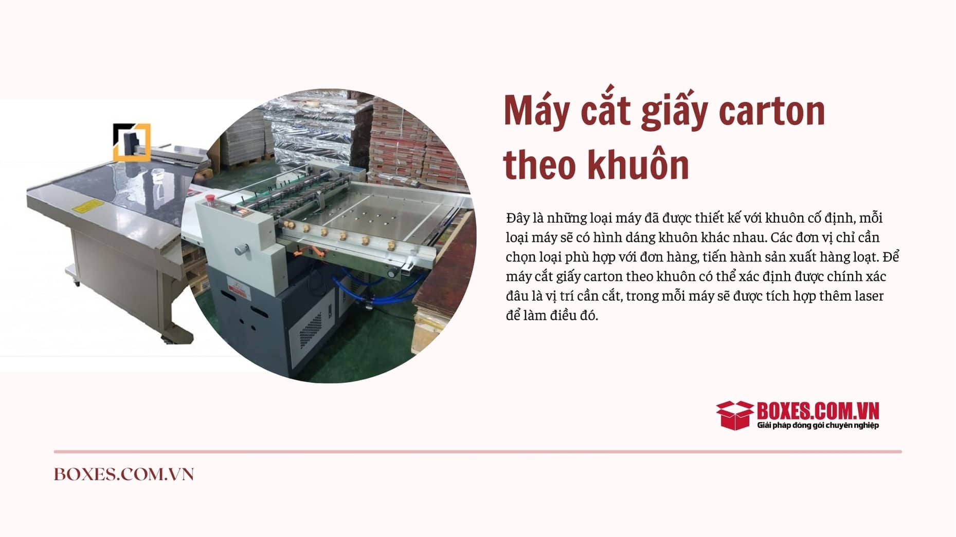 Loại máy cắt giấy carton được sử dụng phổ biến trên thị trường
