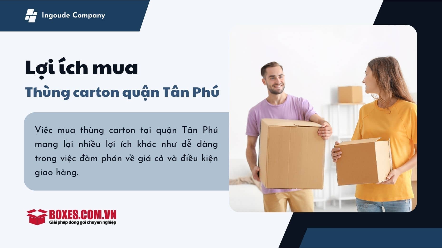 Lợi ích khi mua thùng carton quận Tân Phú