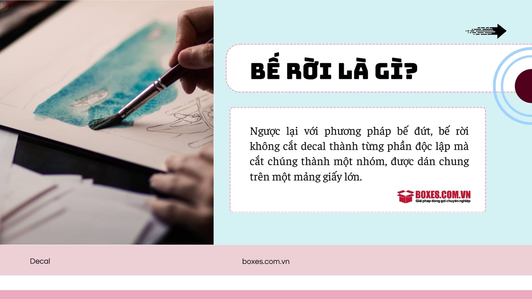 Máy bế rời decal là gì?