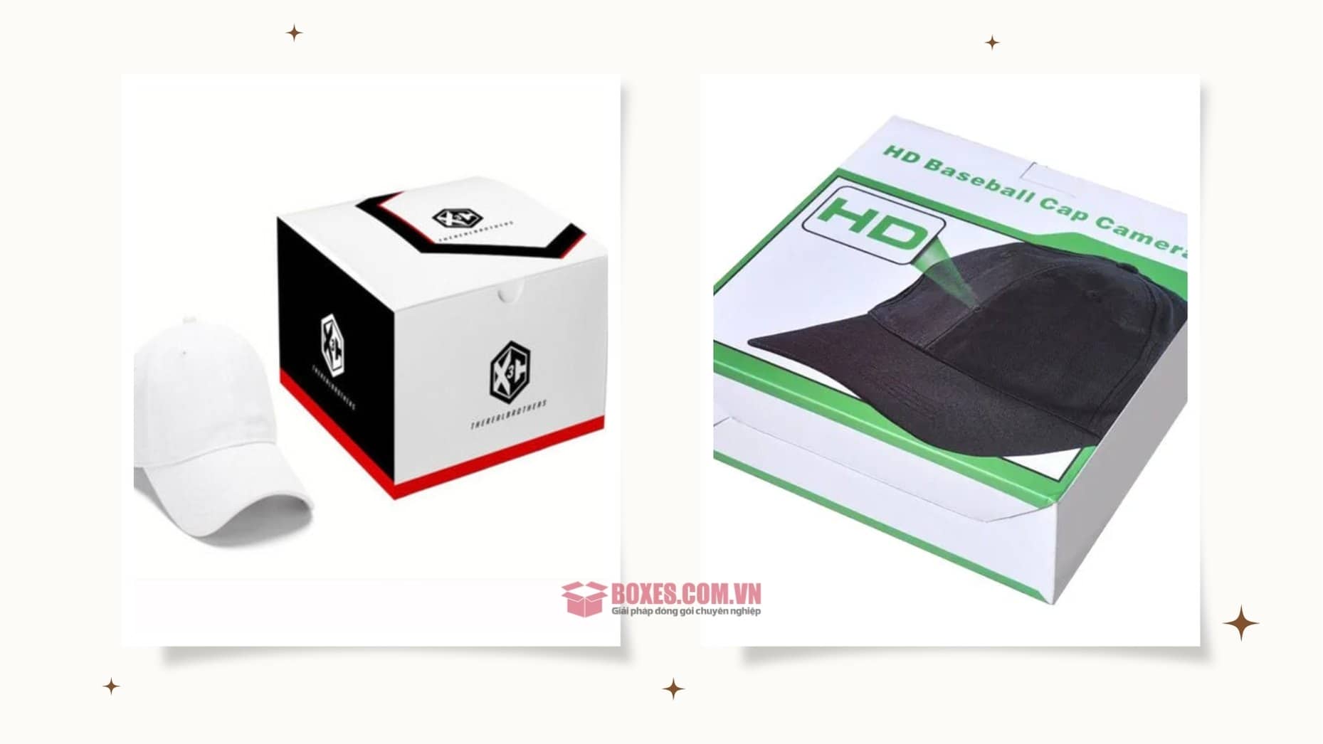 Một số mẫu hộp carton đựng nón lưỡi trai 1