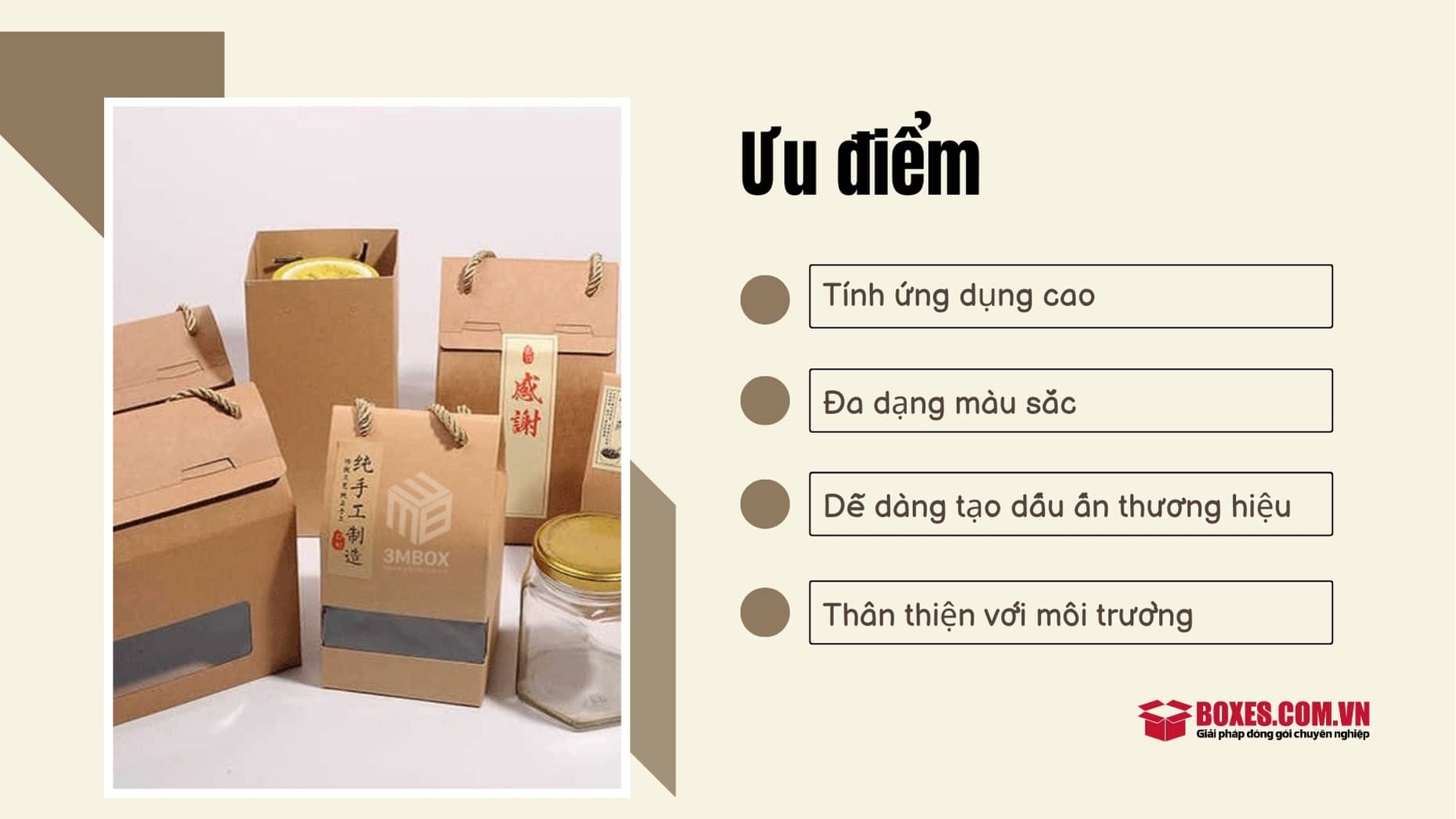 Những lợi ích nổi bật của hộp giấy Kraft