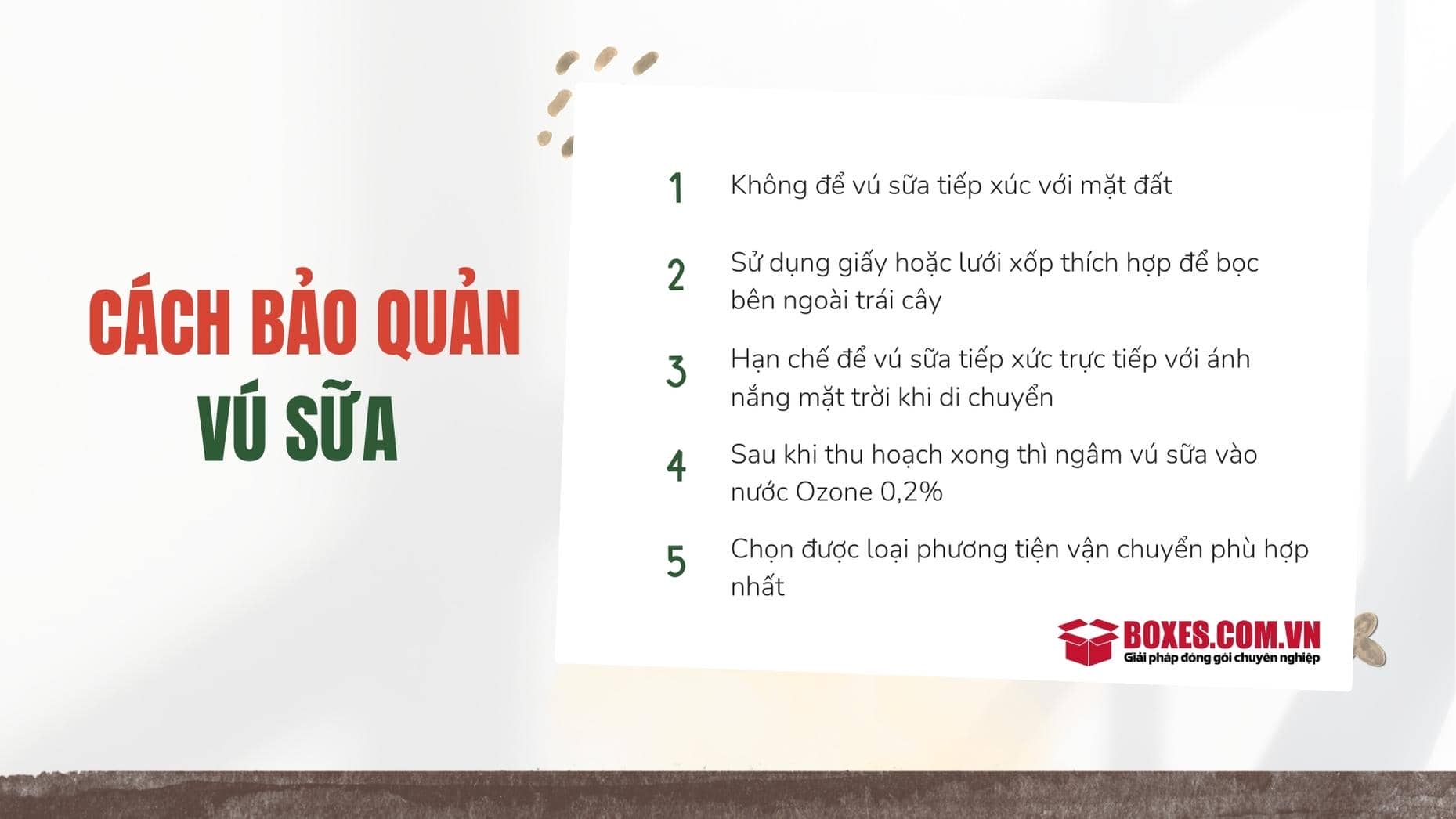 Những phương pháp bảo quản vú sữa giữ nguyên chất lượng