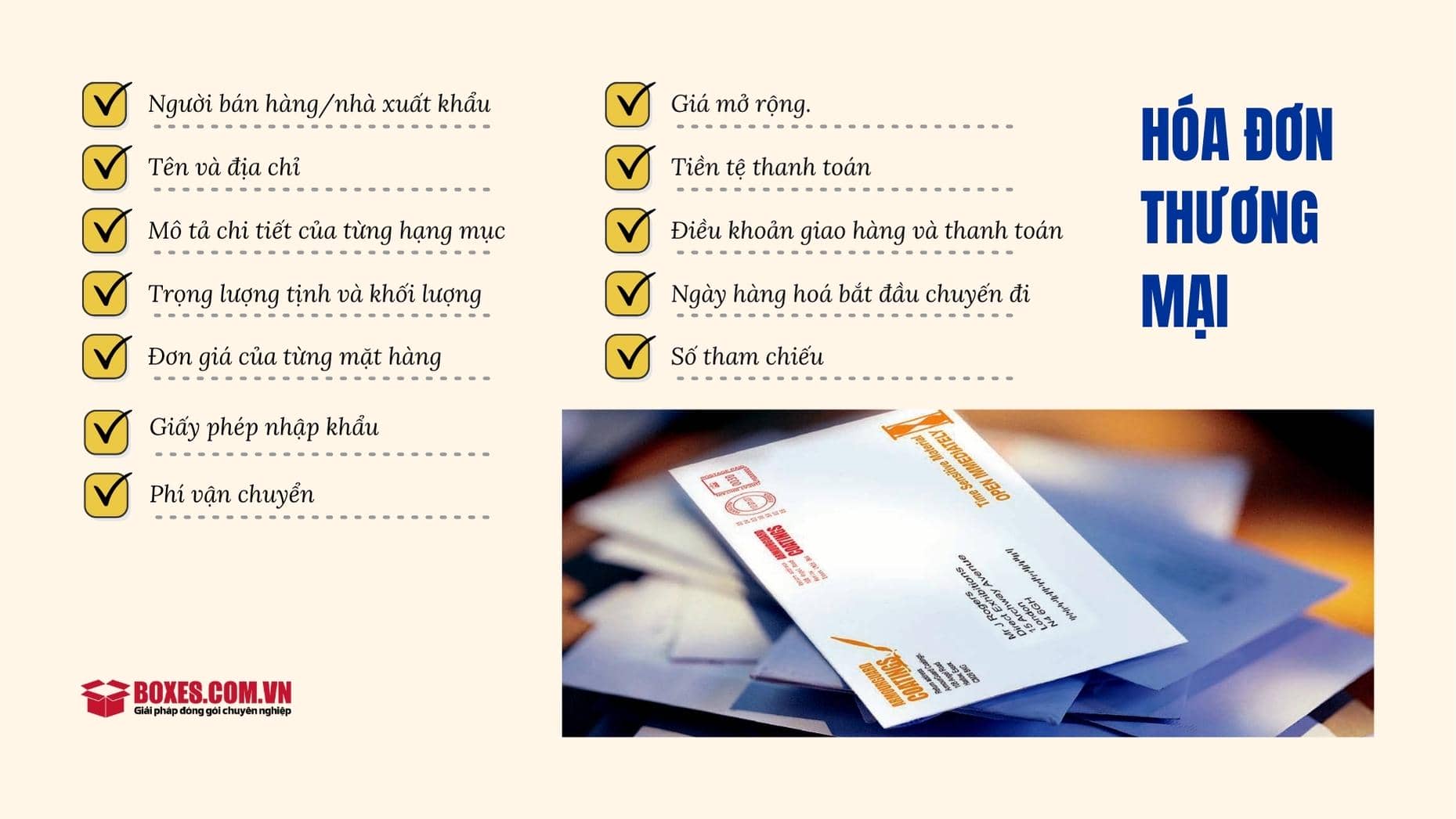 Những thông tin bắt buộc phải có trong hóa đơn thương mại