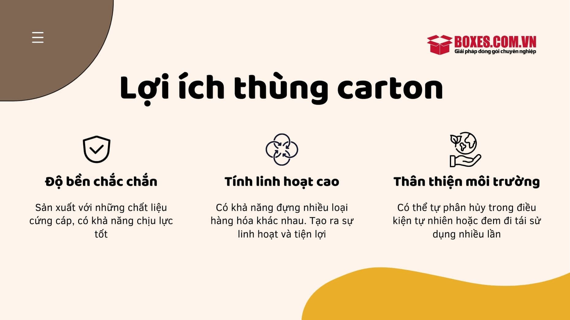 Những ưu điểm của thùng carton 100cm