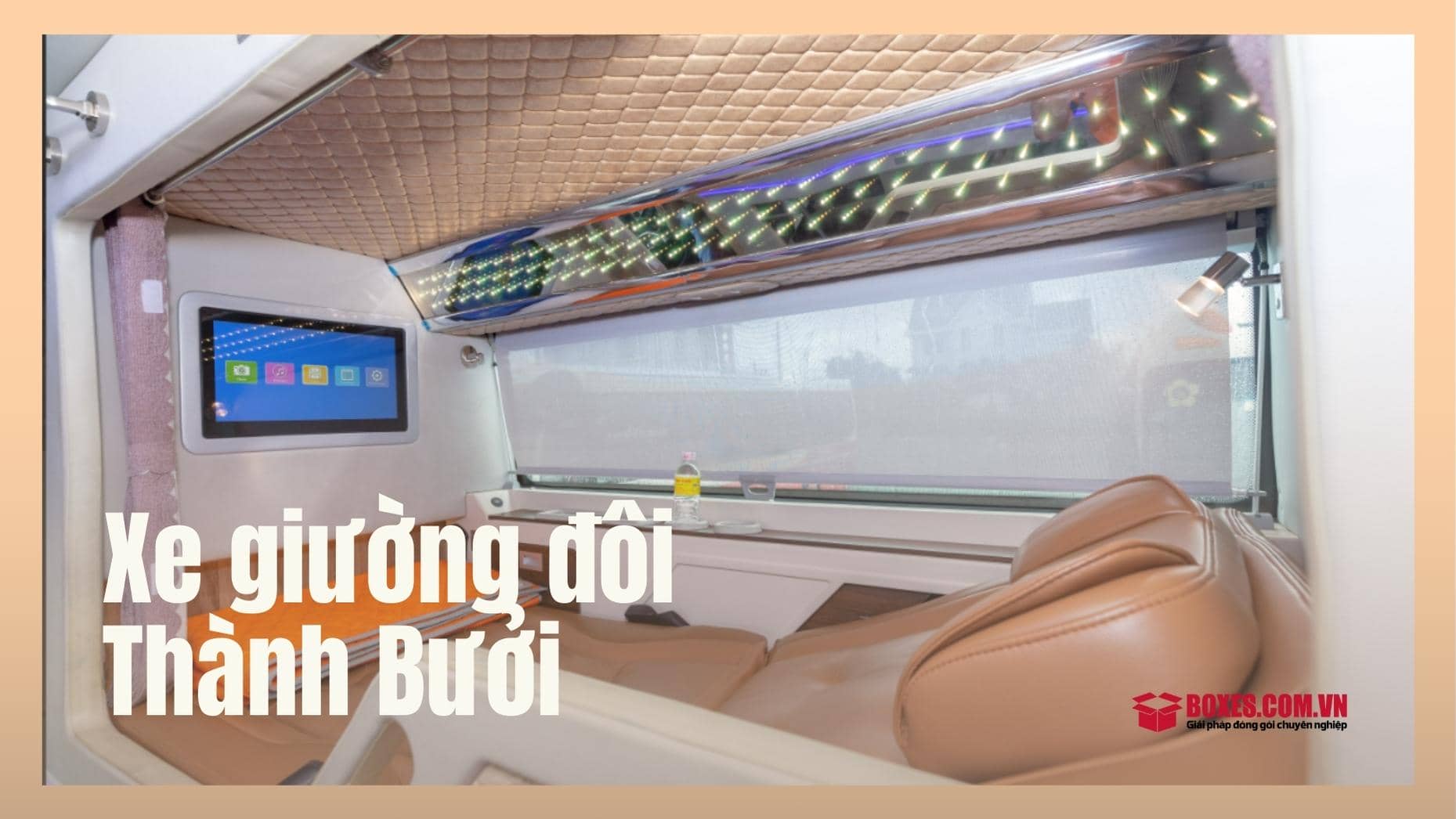 Nội thất bên trong của xe giường đôi Thành Bưởi