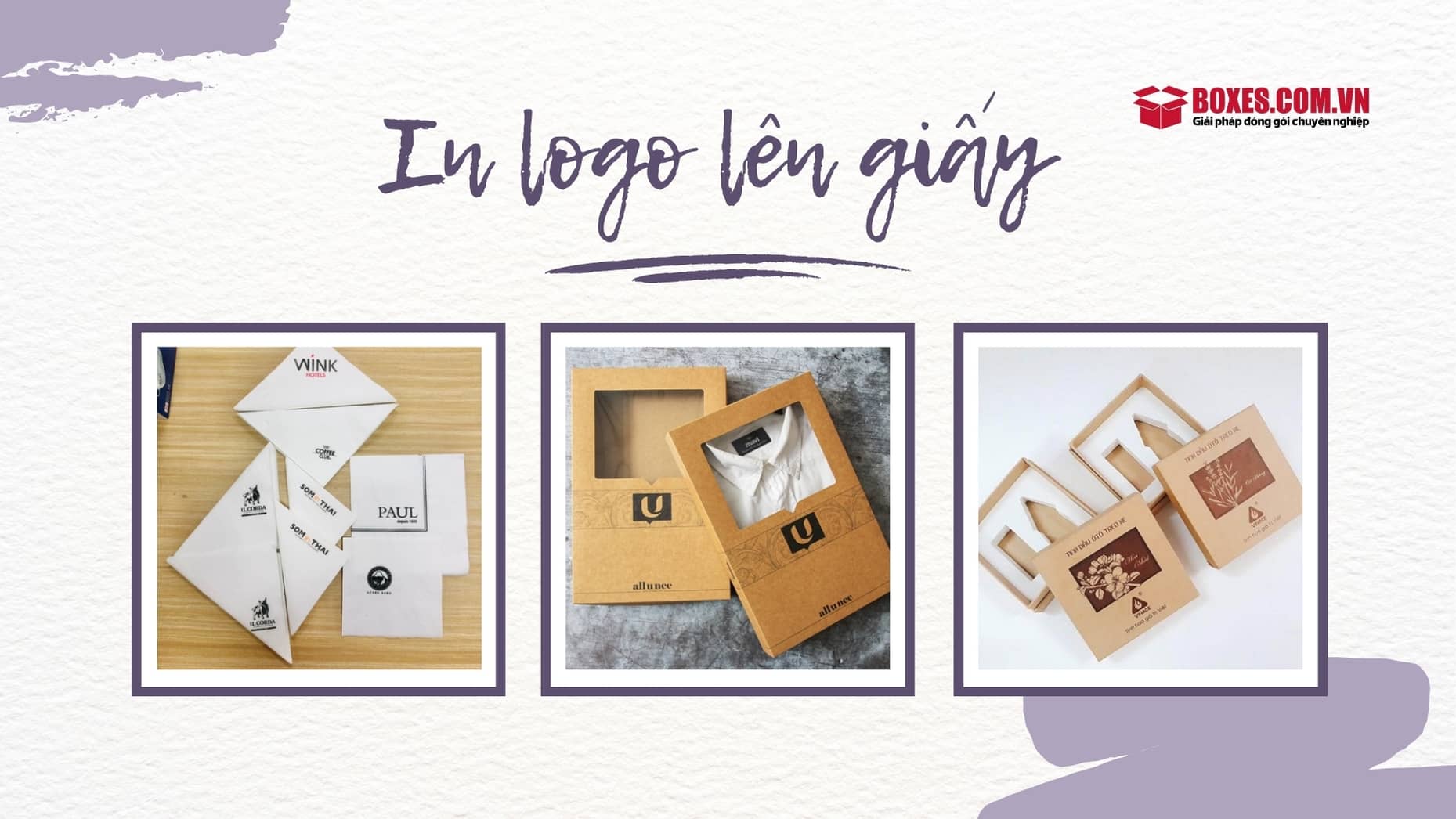 Quá trình in logo trên giấy diễn ra khá đơn giản