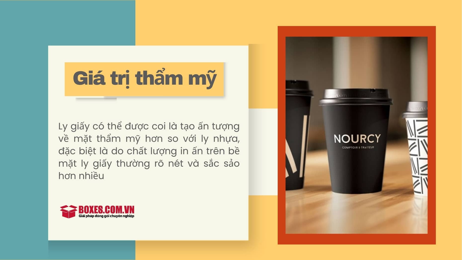 So sánh ly giấy và ly nhựa về giá trị thẩm mỹ
