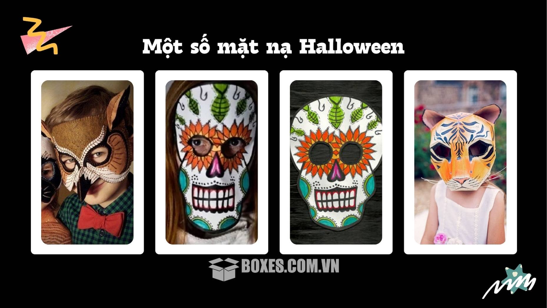 Một số ý tượng gợi ý về mặt nạ halloween dành cho bạn
