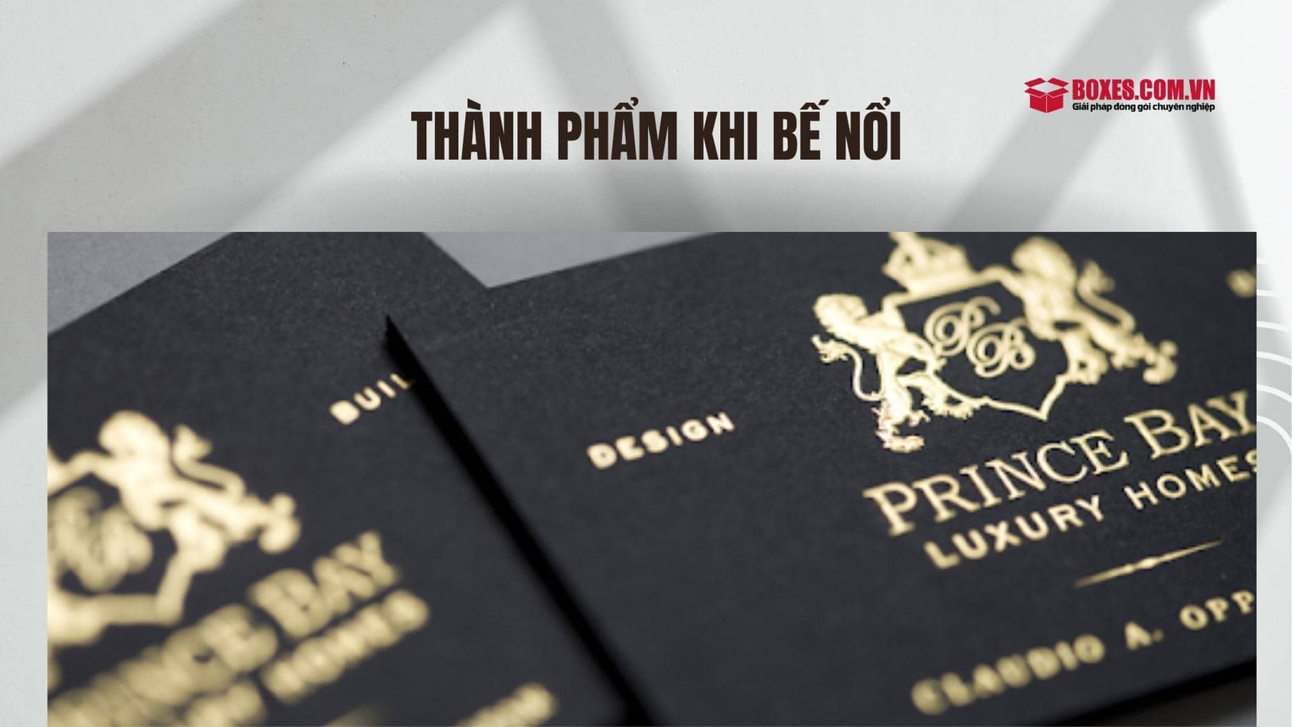 Thành phẩm tạo ra khi sử dụng kỹ thuật bế khuôn