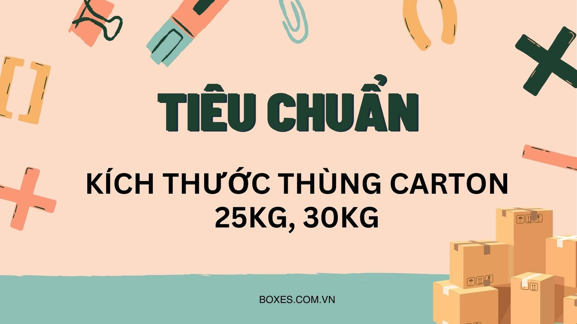 ’Tiêu chuẩn kích thước thùng carton 15kg, 20kg